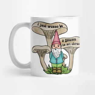 A gnome in My Shroom Mug